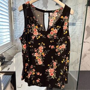 Old Navy Black and Pink Sleeveless Tank Top
